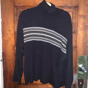 turtle neck navy sweater